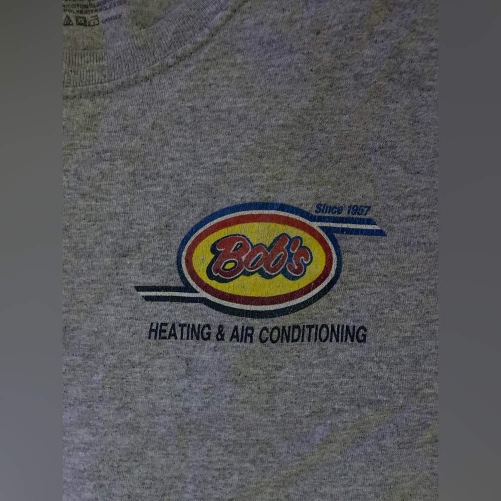 Bobs heating and air conditioning shirt.